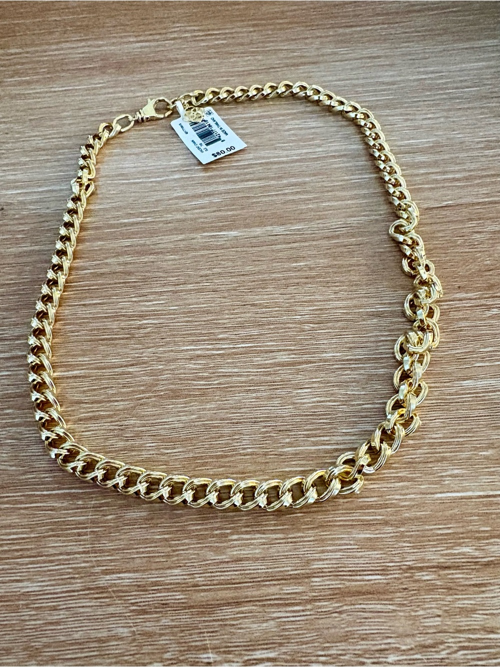 New Kendra Scott Vincent Chain Gold Necklace NWT - Picture 8 of 9